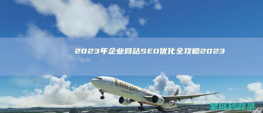 2023年企业网站SEO优化全攻略 (2023年企业所得税是5%还是2.5%)